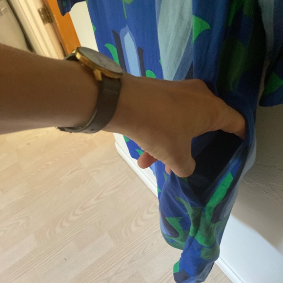 Boden blue shift dress with mod flowers, size 6 - Picture 5 of 9